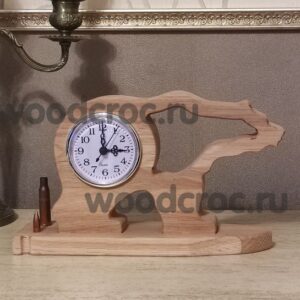 Медведь Часы дуб 1.1 Часы Медведь Гроза дуб эко-трофей